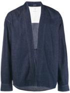 Visvim Front Tie Fastening Denim Jacket - Blue