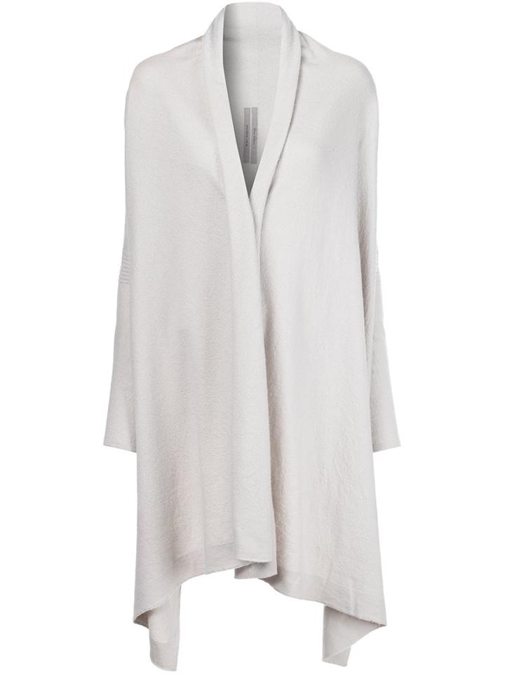 Rick Owens Asymmetric Cardigan, Women's, Size: Medium, Nude/neutrals, Cashmere