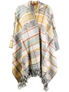 Missoni Checked Poncho Cardigan - Yellow