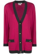 Salvatore Ferragamo Pre-owned Knitted V-neck Cardigan - Pink