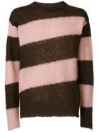 Marni Diagonal Striped Sweater - Brown