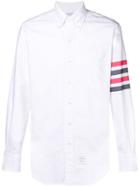 Thom Browne Striped Sleeved Shirt - White
