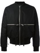Stampd - Time & 1 World Bomber Jacket - Men - Cotton/nylon/polyester/wool - M, Black, Cotton/nylon/polyester/wool