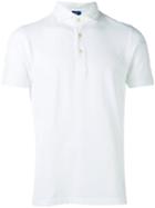 Barba High Neck Polo Shirt, Men's, Size: 50, White, Cotton