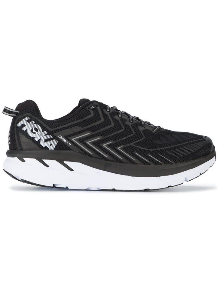 Hoka One One Black Clifton 4 Sneakers