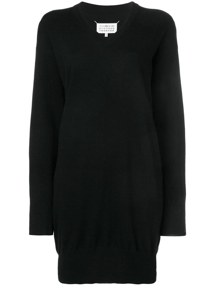 Maison Margiela Classic Fitted Sweater Dress - Black