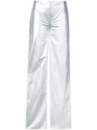 Rubin Singer Metallic Loose Fit Trousers - Grey