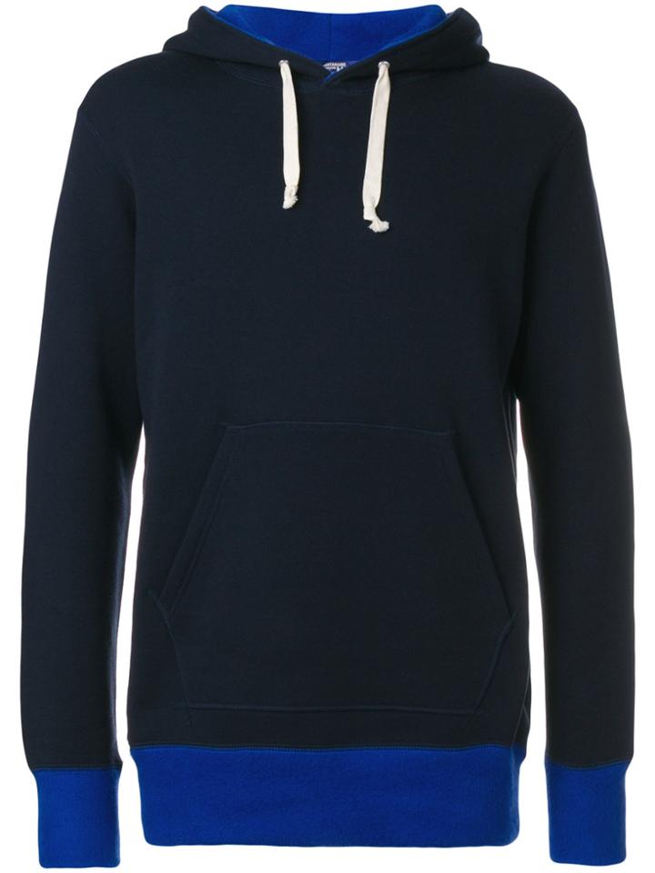 Junya Watanabe Comme Des Garçons Man Back Print Hoodie - Blue