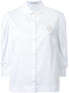 Simone Rocha Pleated Puff Sleeve Shirt - White