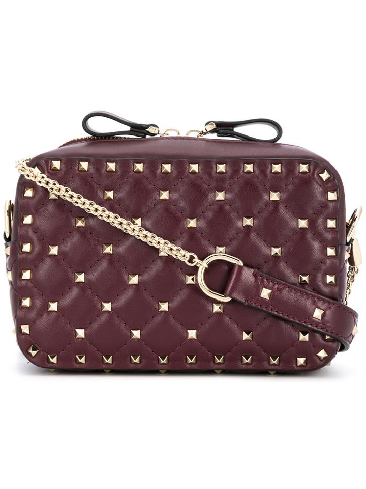 Valentino Rockstud Crossbody Bag - Red