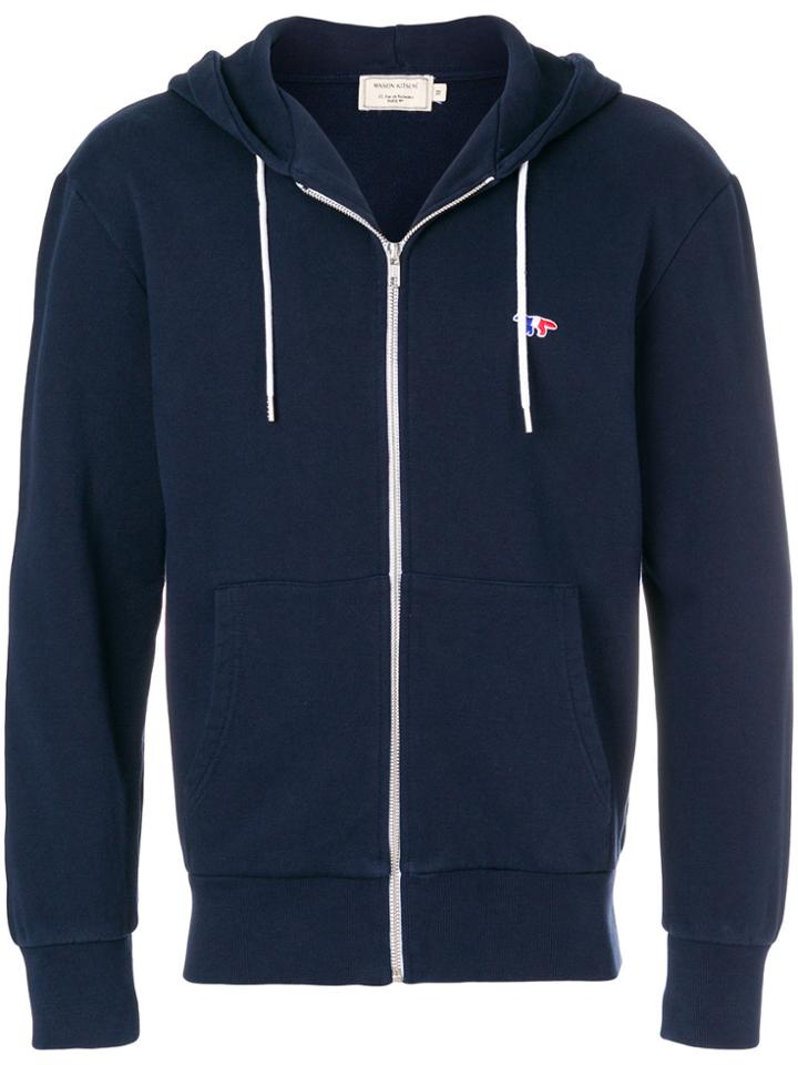 Maison Kitsuné Zipped Hoodie - Blue