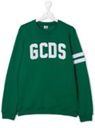 Gcds Kids Logo Sweater - Green