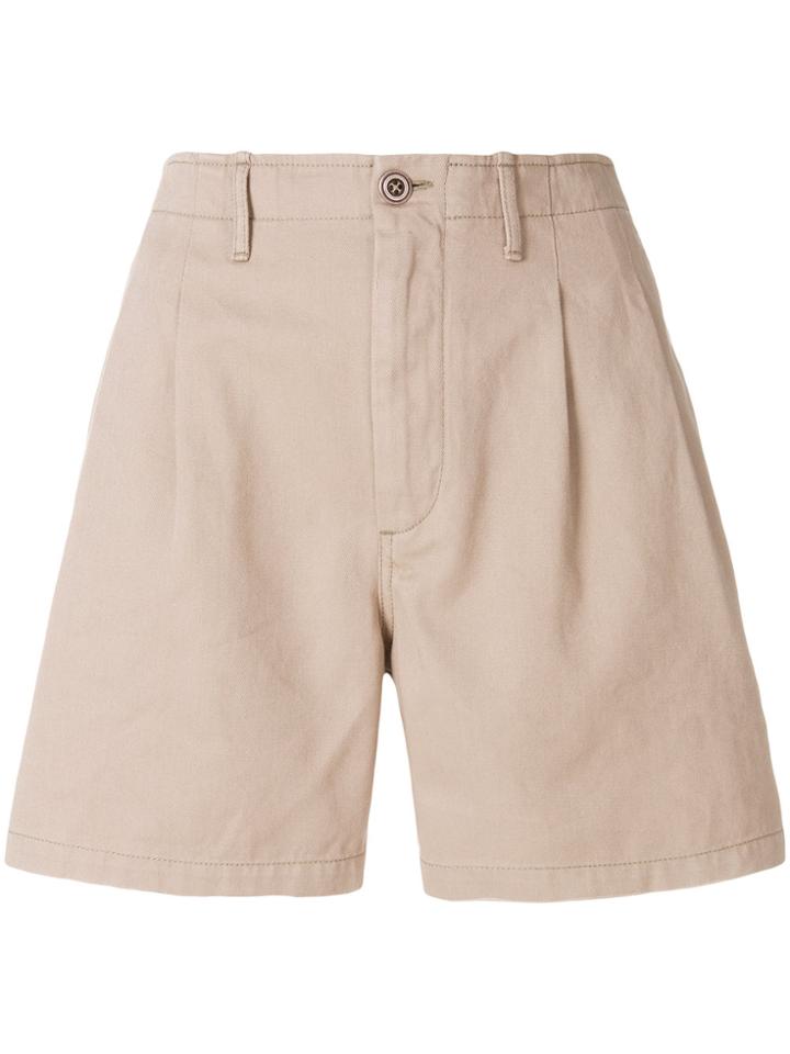 Pence High-waisted Shorts - Nude & Neutrals