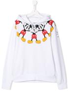 Marcelo Burlon County Of Milan Kids Mickey Mouse Sweatshirt - White