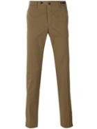 Pt01 - Slim Fit Chino Trousers - Men - Cotton/spandex/elastane - 54, Brown, Cotton/spandex/elastane