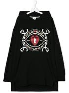 Fendi Kids Teen Lock Print Sweatshirt Dress - Black