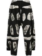 Homme Plissé Issey Miyake Body Painting Trousers - Black