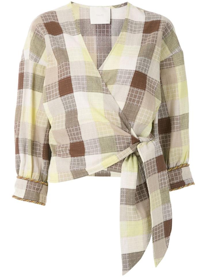 Framed Blusa Transpassada Madeleine Framed - Multicolour
