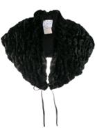 Fendi Pre-owned 1990s Faux Fur Cape - Black
