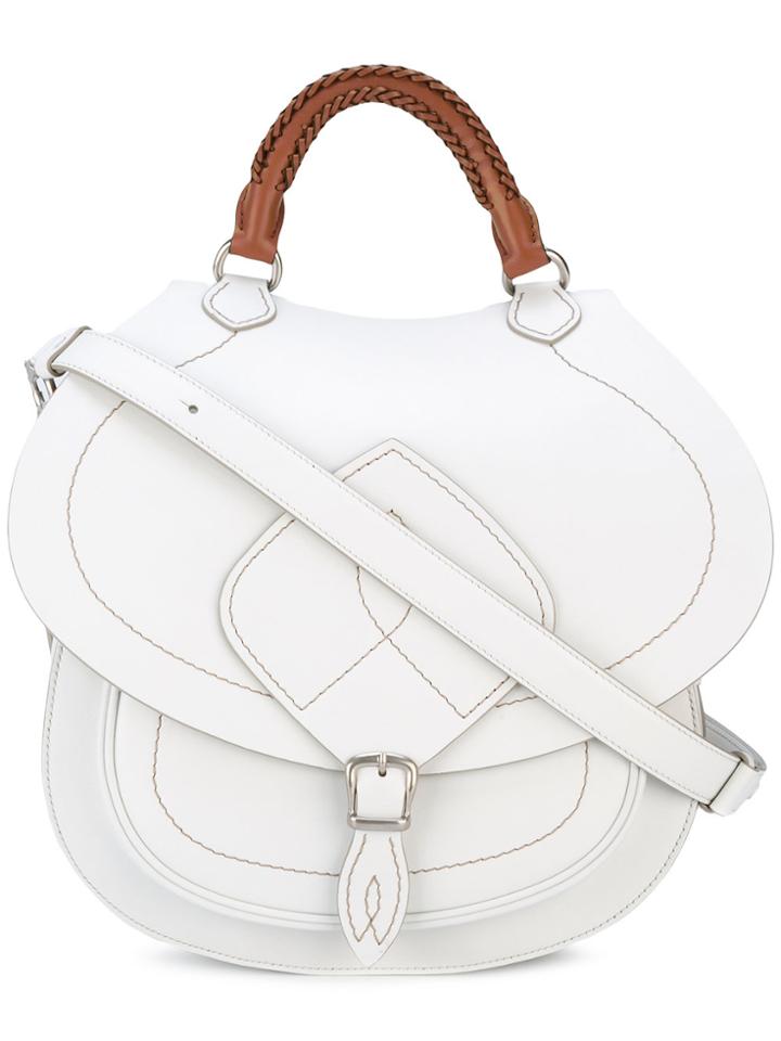 Maison Margiela Top Handle Saddle Bag - White