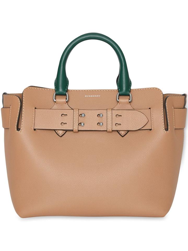 Burberry The Small Tri-tone Leather Belt Bag - Brown