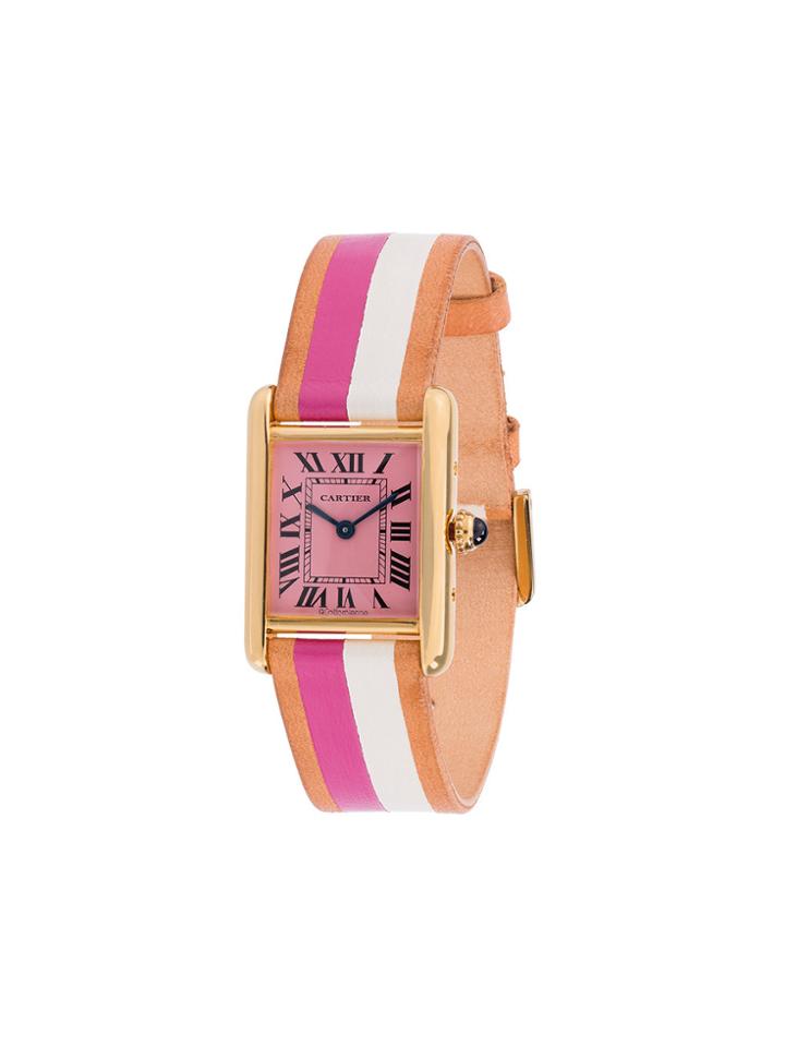 La Californienne 18k Gold Plated Sterling Silver Berry Cartier Tank