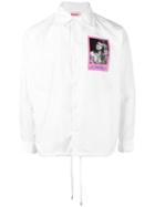 Joyrich Brigitte Bardot Detail Shirt Jacket, Adult Unisex, Size: Large, White, Polyester