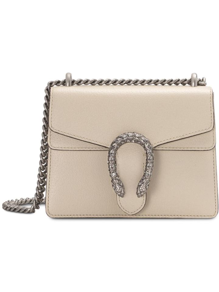Gucci Dionysus Mini Leather Bag - Neutrals
