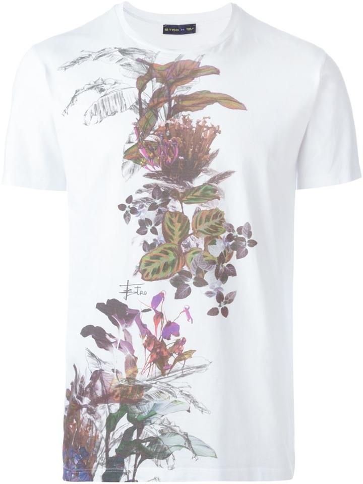 Etro Plant Print T-shirt
