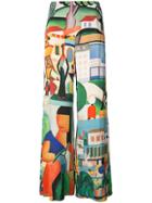 Osklen Osklen X Tarsila Cidade Palazzo Pants - Multicolour