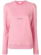 Saint Laurent Logo Sweatshirt - Pink