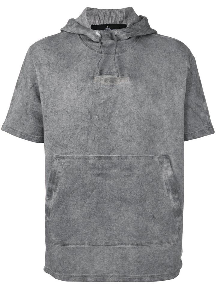Stone Island Shadow Project - Sleeveless Hooded Sweatshirt - Men - Cotton - S, Grey, Cotton