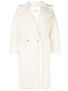 Max Mara Long Double-breasted Coat - White