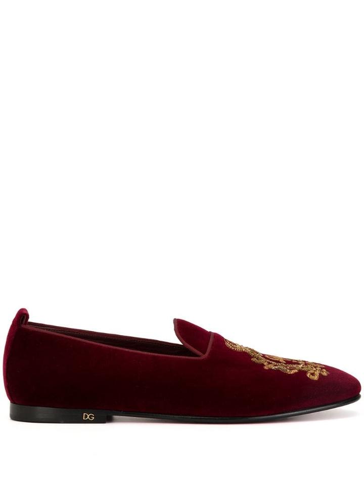Dolce & Gabbana Vaticano Slippers - Red