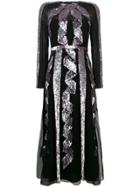 Temperley London Sequin Embellished Midi Dress - Black