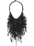 Vera Wang Charm Choker, Women's, Black