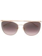 Boucheron Oversized Tinted Sunglasses - Metallic