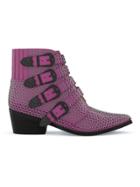 Toga Pulla Micheal Western Boots - Pink & Purple