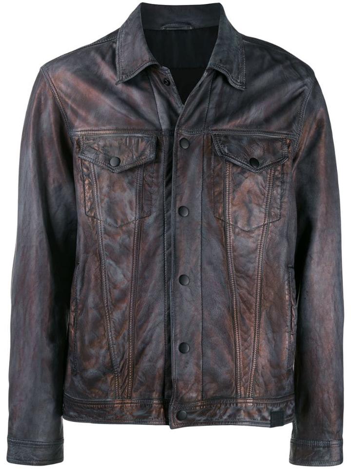 Diesel L-nhill Trucker Jacket - Blue