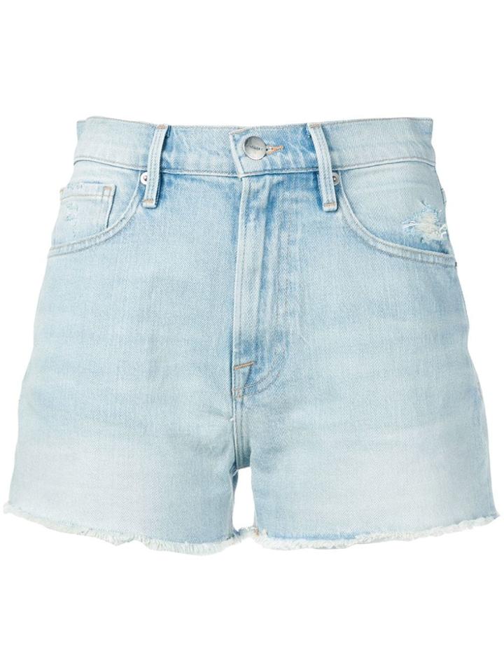 Frame Le Vintage Denim Shorts - Blue