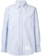 Thom Browne Embroidered Lobster Oxford Shirt - Blue