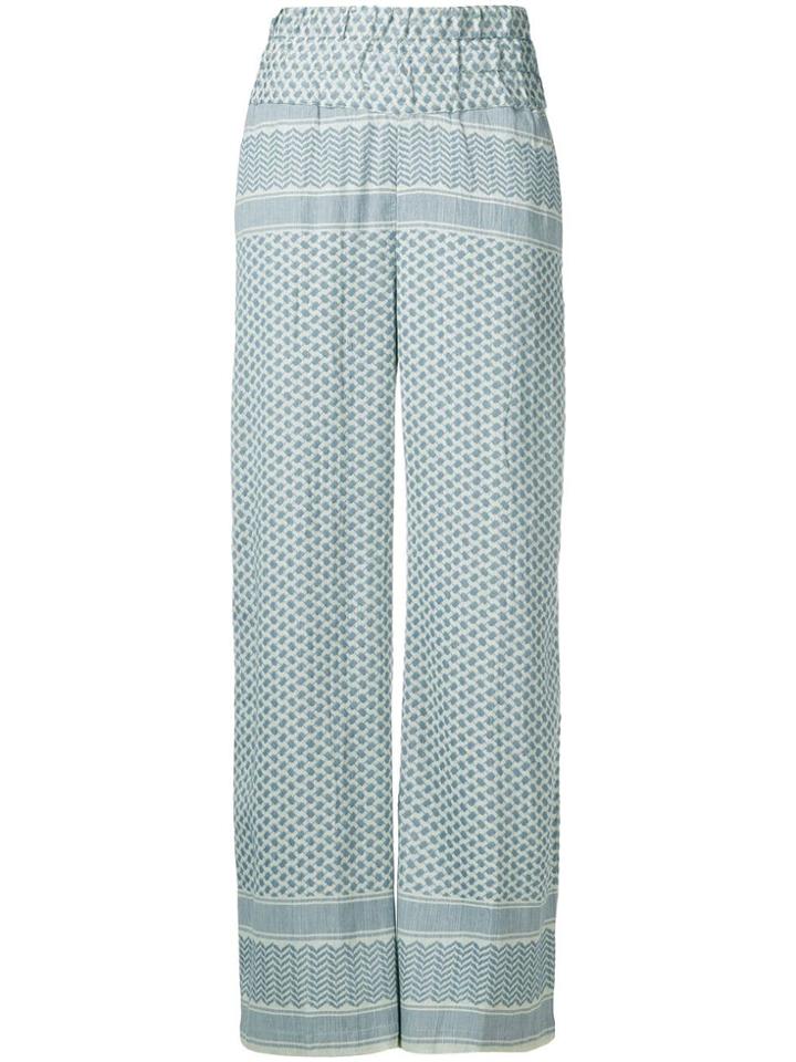 Cecilie Copenhagen Printed Trousers - Blue