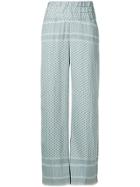 Cecilie Copenhagen Printed Trousers - Blue