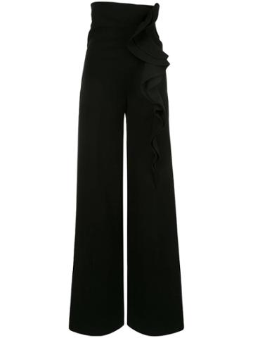 Azzi & Osta High Waisted Tuxedo Trousers - Black