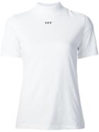 Off-white Logo Print T-shirt, Women's, Size: Medium, White, Cotton
