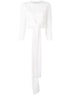 16arlington Tie Detail Blouse - White