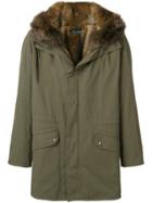 Yves Salomon Homme Fur Hooded Parka - Green