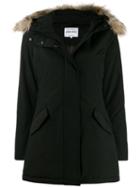 Woolrich Zipped Waterproof Raincoat - Black