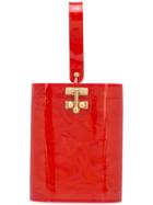 Edie Parker Mini Bucket Bag - Red