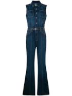 Current/elliott Riptide Denim Jumpsuit - Blue